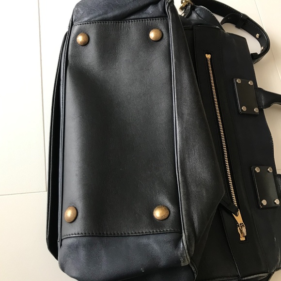 rag & bone: Large Navy/Black Pilot Purse - Picture 8 of 12